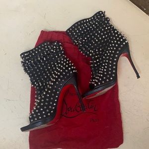 Christian Louboutin - Peep Toe - Spiked Bootie